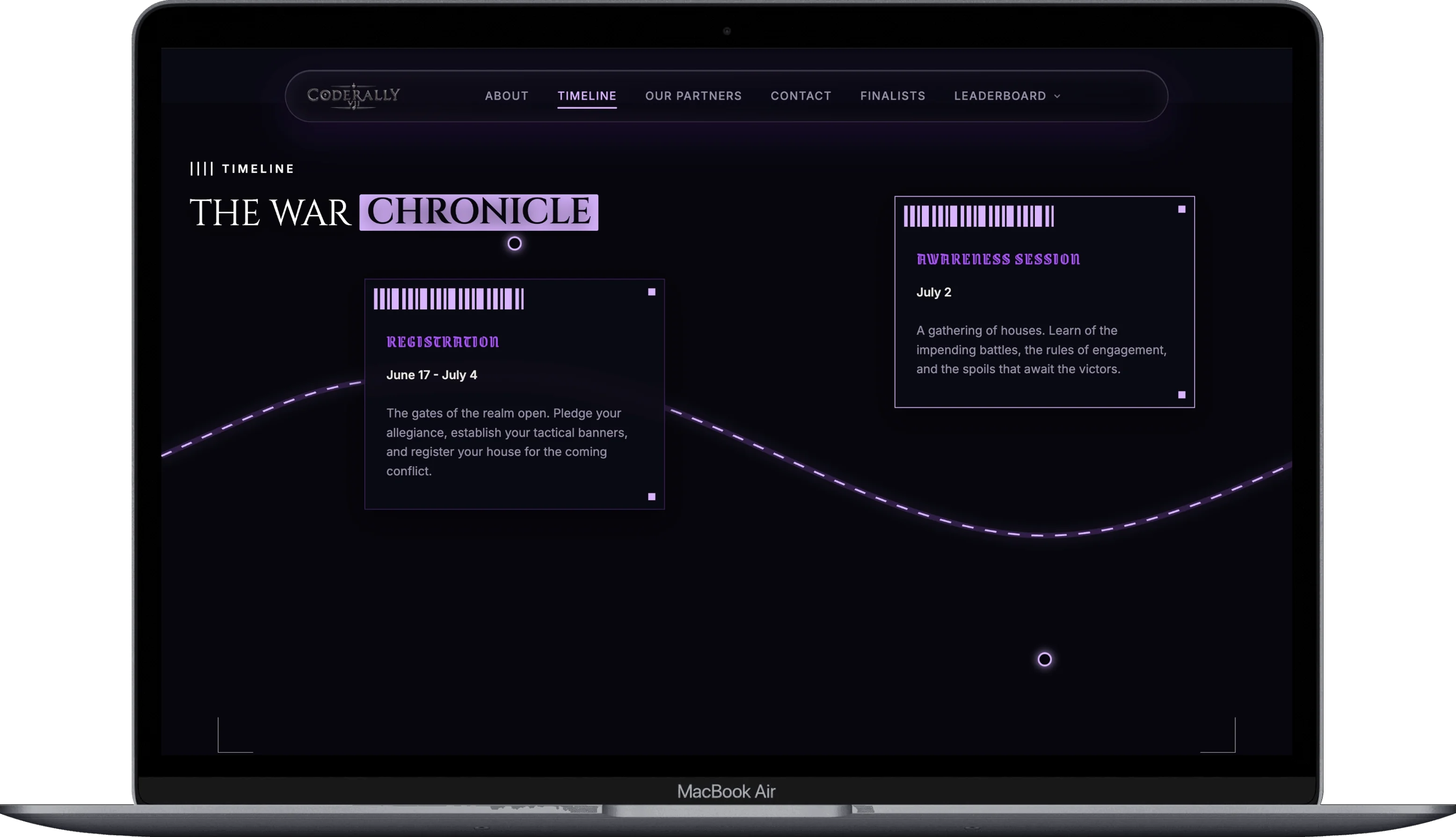 The War Chronicle timeline