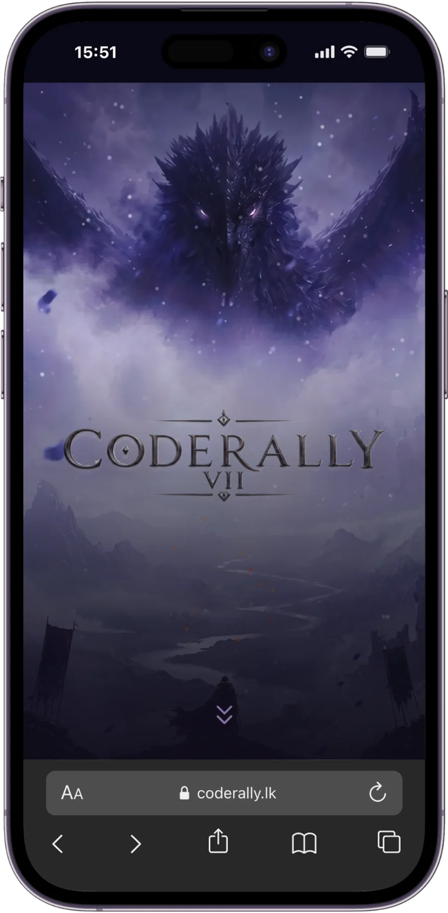 Mobile landing hero
