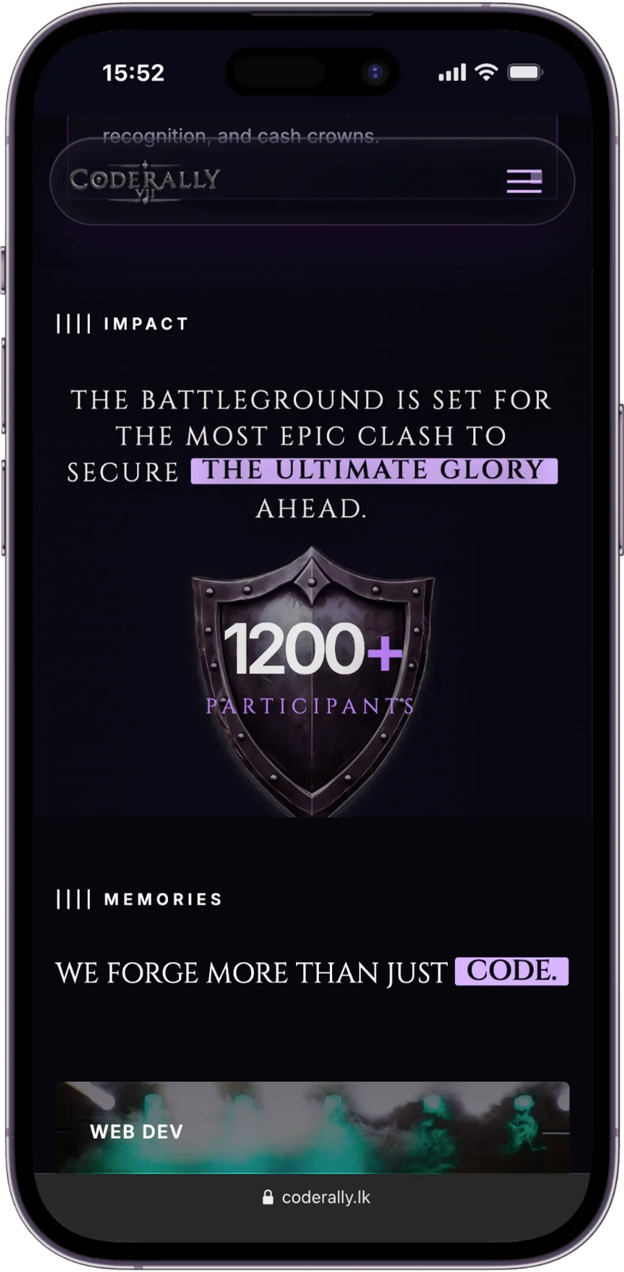 Impact shield on mobile