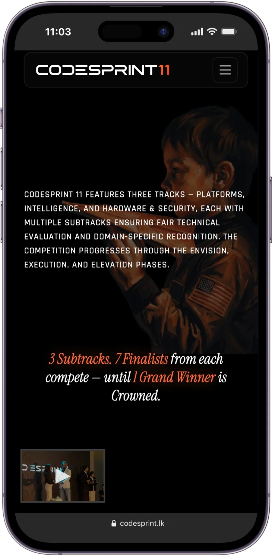 CodeSprint competition tracks