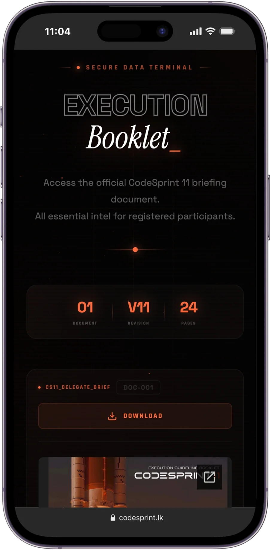 CodeSprint execution booklet
