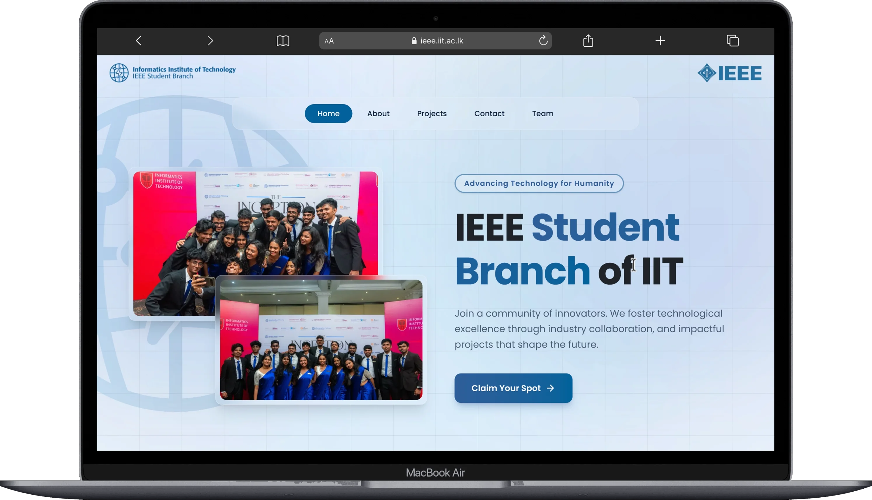 IEEE Student Branch of IIT homepage hero