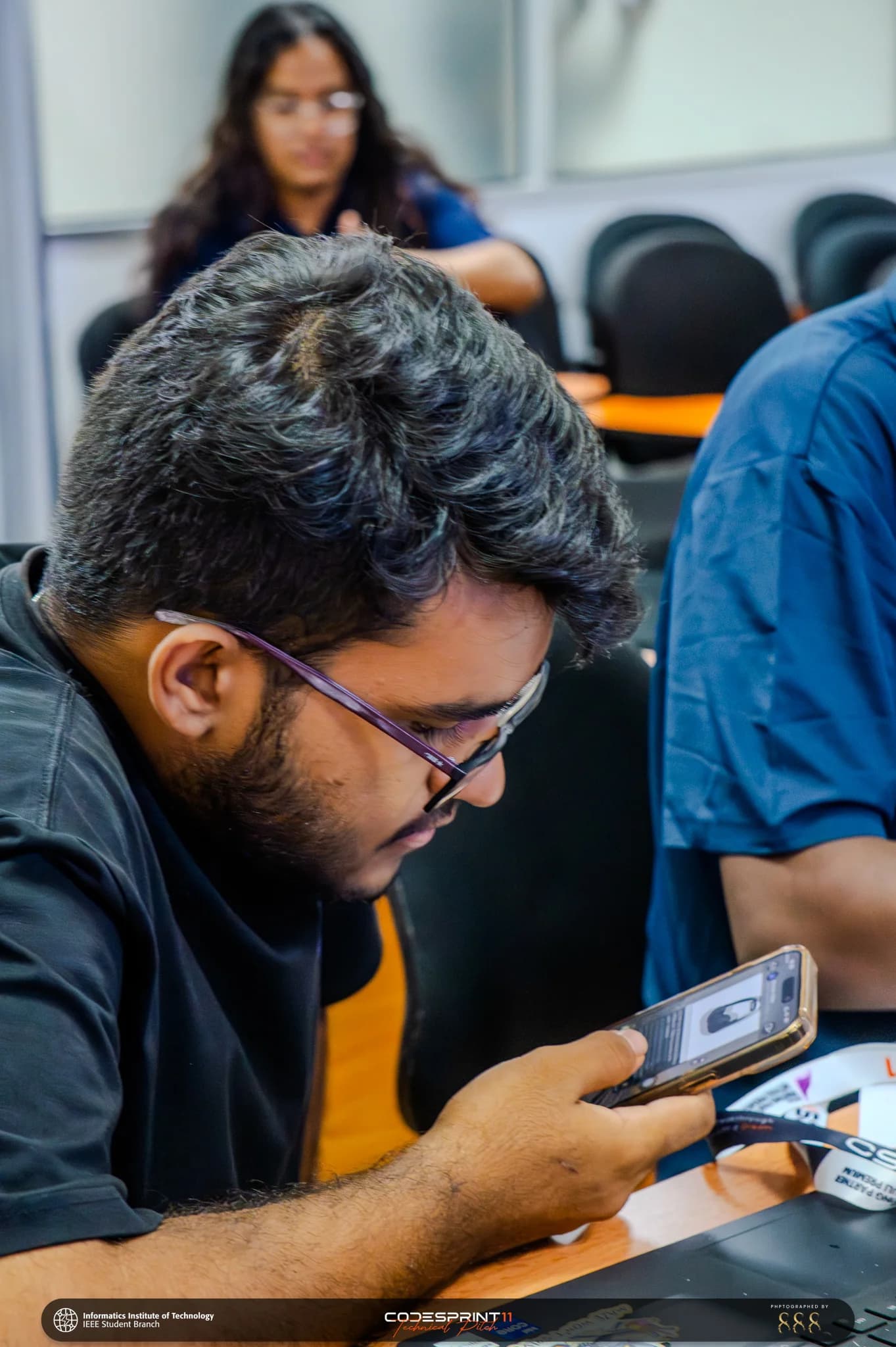 Participant preparing during Technical Pitch Day