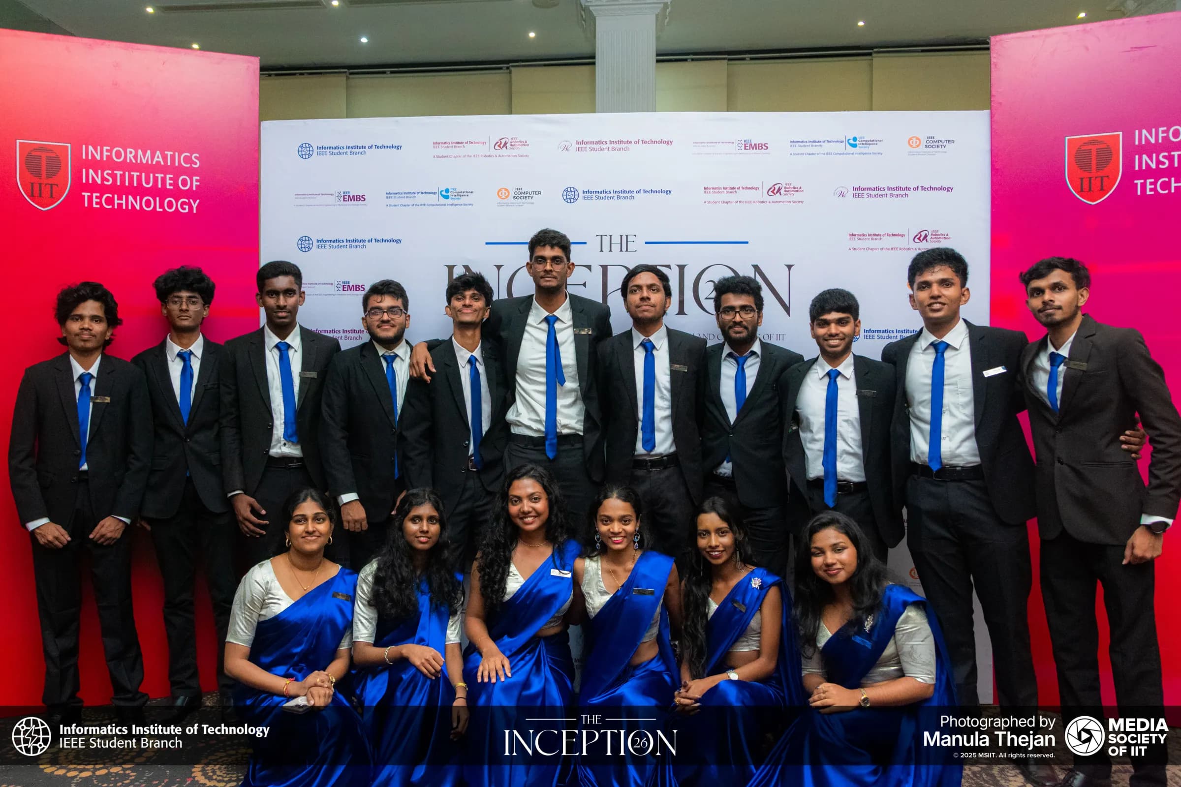 The IEEE Student Branch of IIT committee posing together at The Inception 26