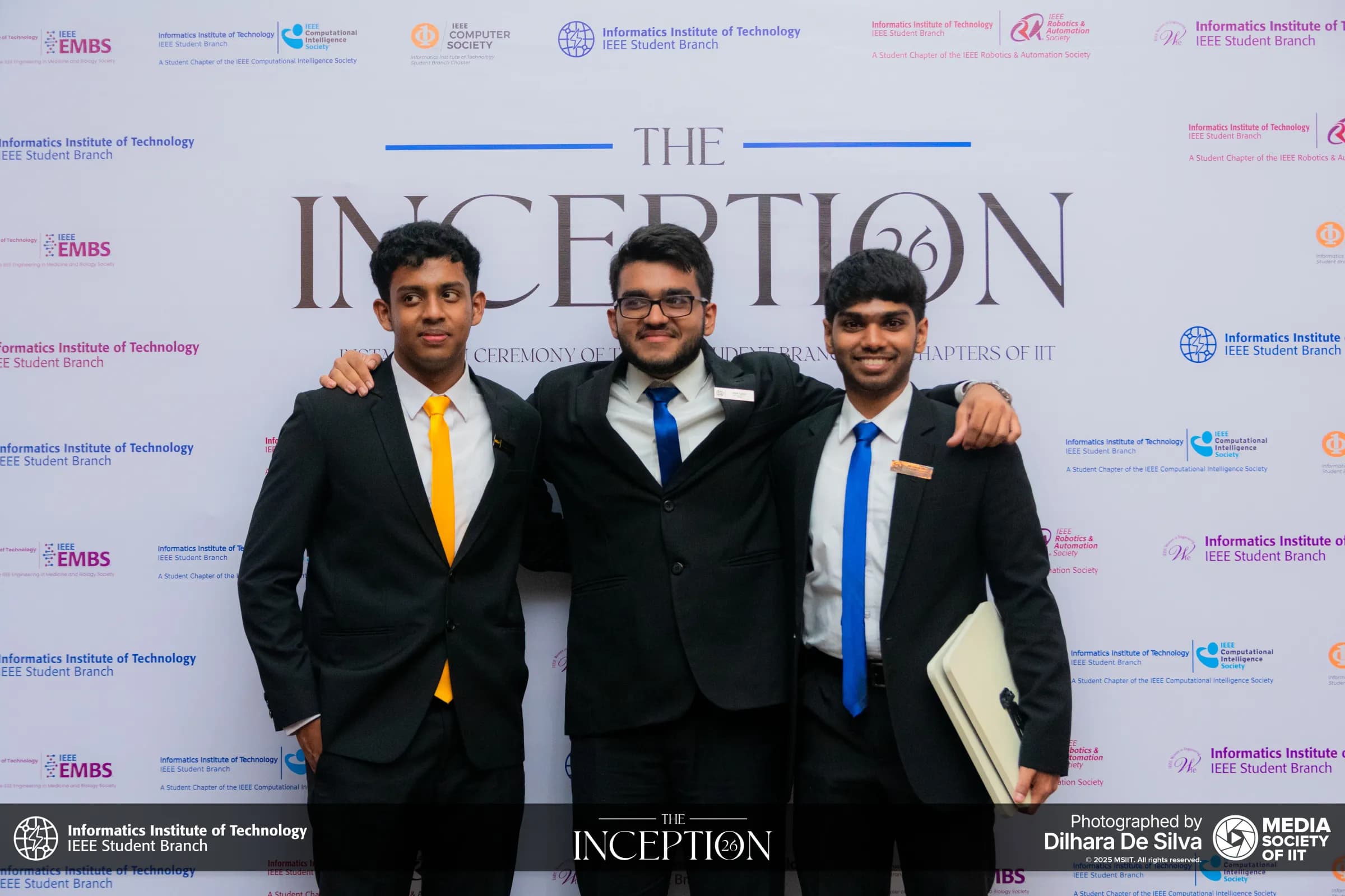 Executive committee members at the ceremony