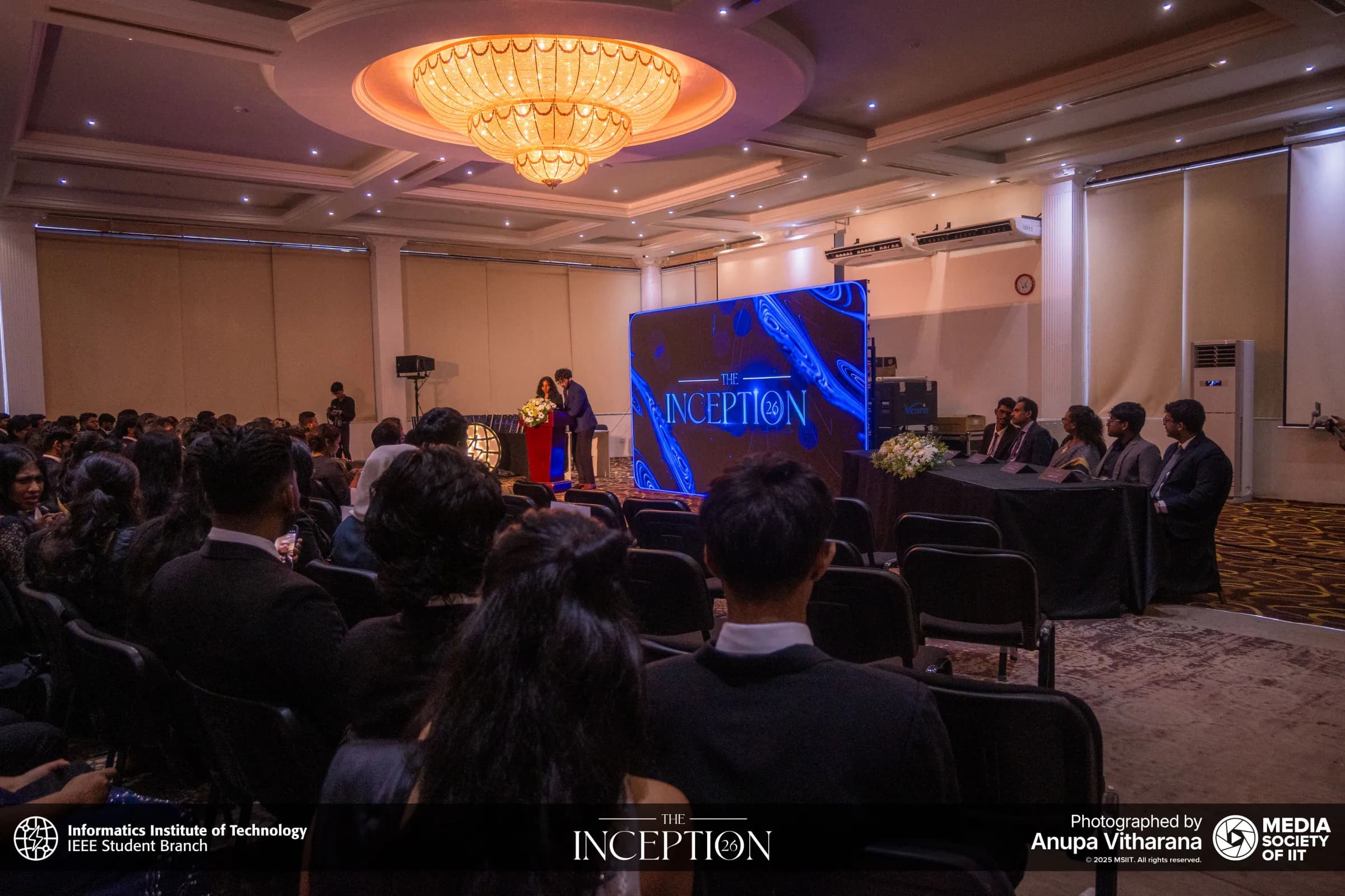 The hall during The Inception 26 installation ceremony